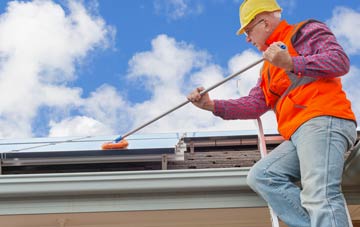 Long Dean soft wash roof cleaning